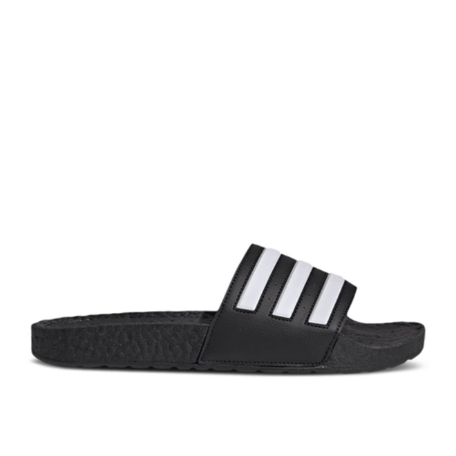 adidas Adilette Boost Slides 'Black White Stripes'