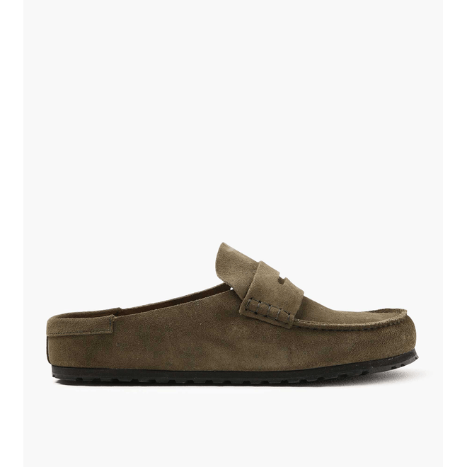 Birkenstock Naples Wrapped Suede Leather Thyme