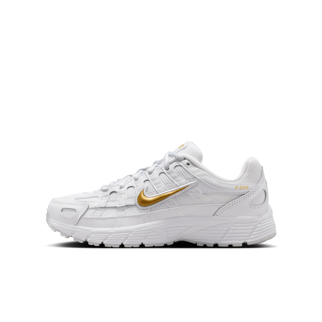 Nike P-6000 White Metallic Gold (gs)