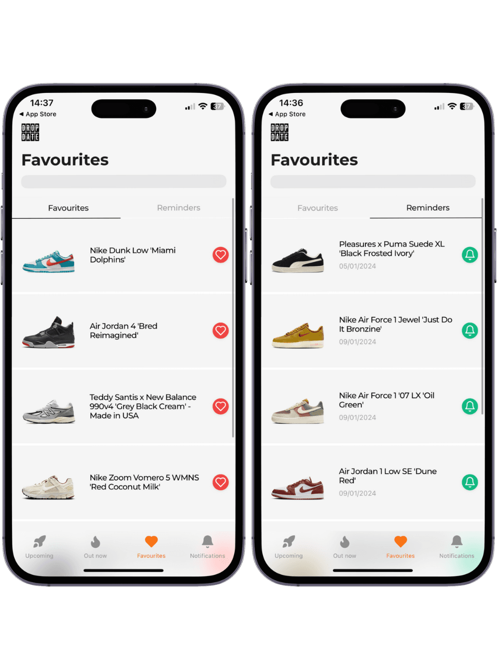 The Drop Date app overview