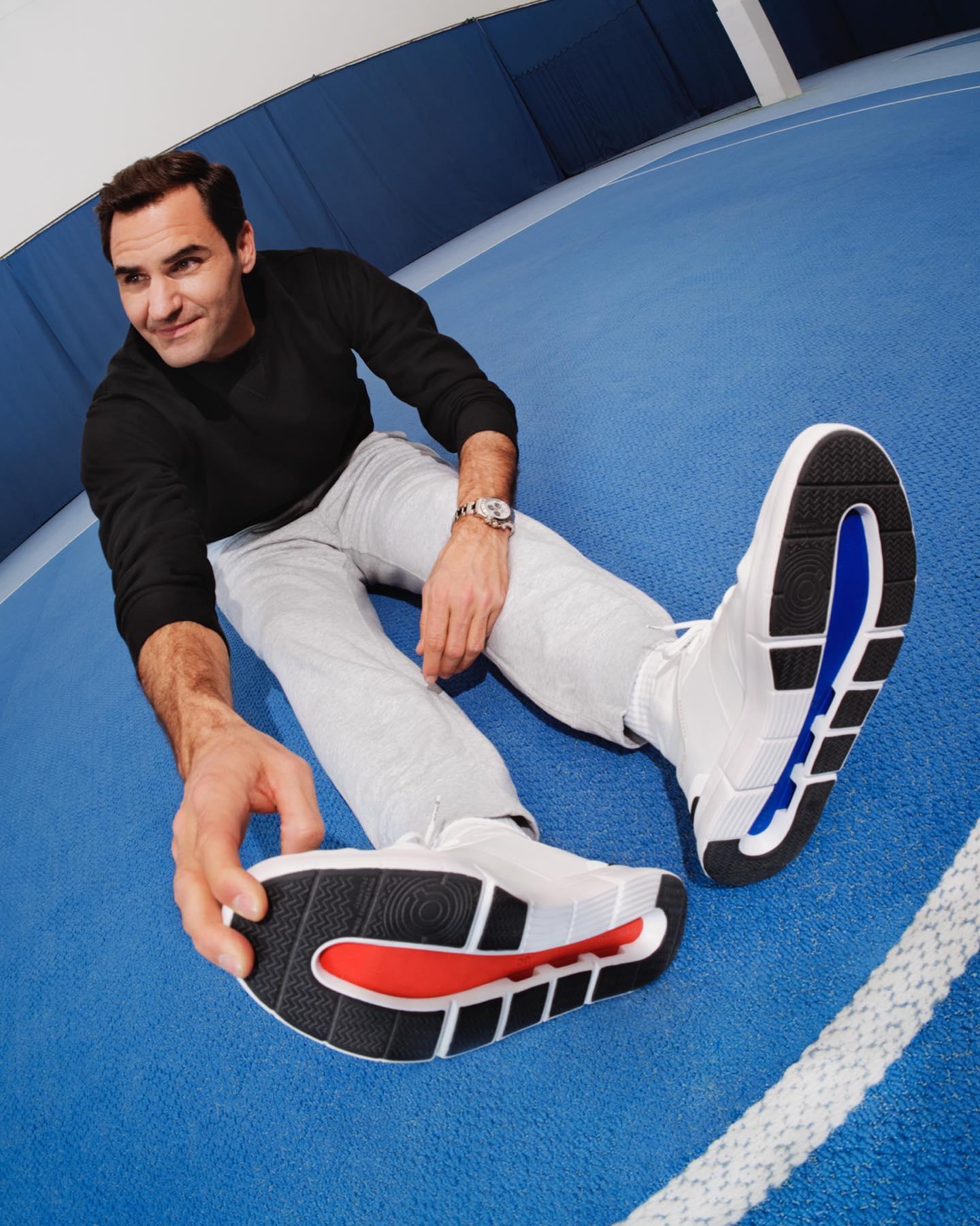 on roger federer sneakers