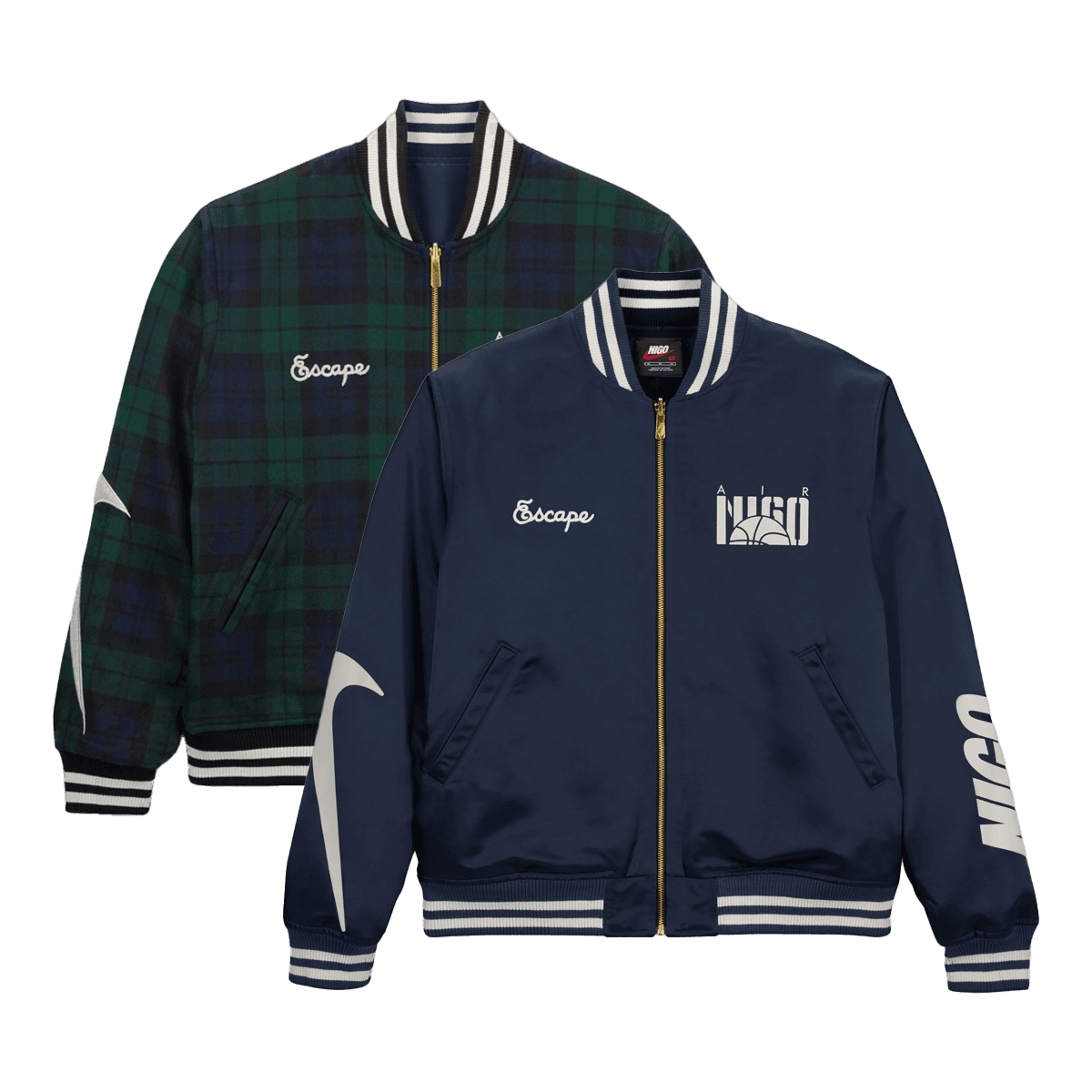 Nigo x Nike Reversible Varsity Jacket 'Navy' - College Pack