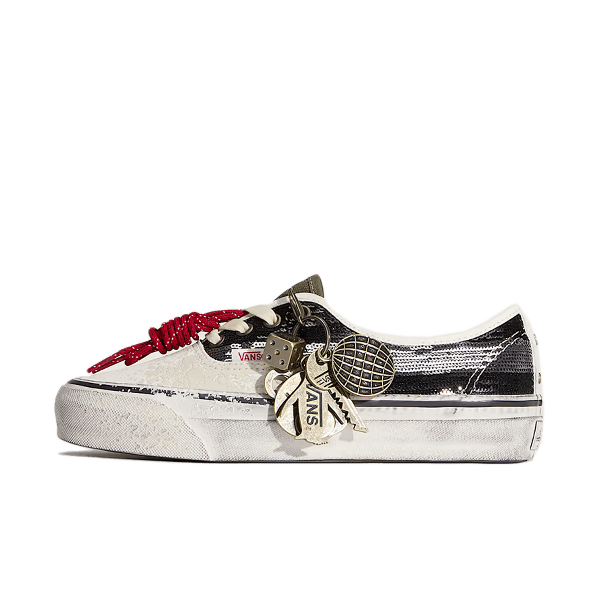 Vans Premium Authentic 'Black & White' - Charms Pack