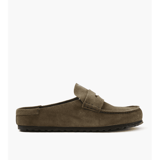 Birkenstock Naples Wrapped Suede Leather Thyme