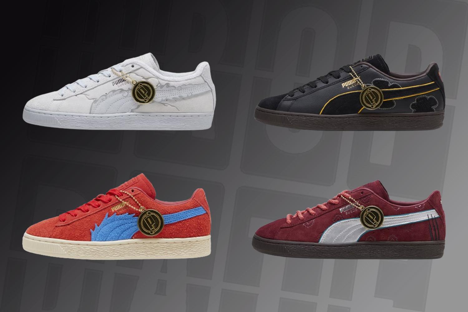 One Piece Characters Take Over the PUMA Suede