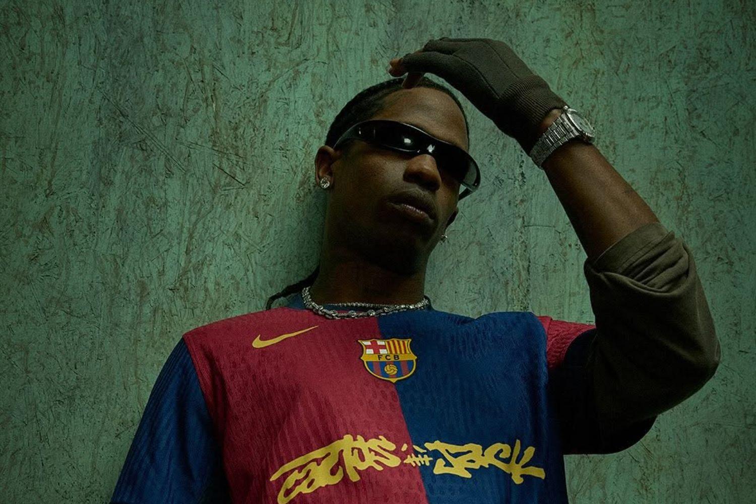 Travis Scott x FC Barcelona Jersey Drops Ahead of El Clásico