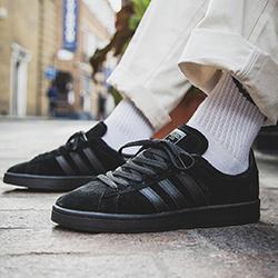 adidas Originals Campus Triple Black: On-Foot Shots