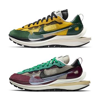 NIKE X SACAI Vaporwaffle – Villain red & Tour Yellow – AVAILABLE NOW