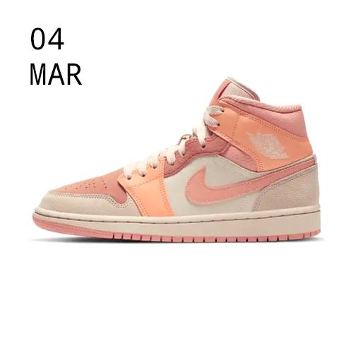 Nike Wmns Air Jordan 1 Mid – Apricot orange – AVAILABLE NOW