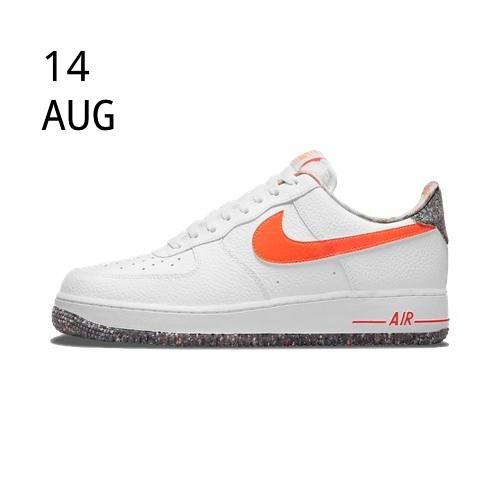 NIKE AIR FORCE 1 LOW WHITE ORANGE – AVAILABLE NOW