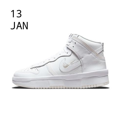 NIKE DUNK HIGH UP TRIPLE WHITE – AVAILABLE NOW