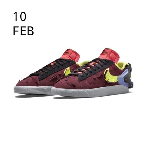 NIKE X ACRONYM BLAZER LOW NIGHT MAROON – AVAILABLE NOW