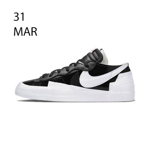 Nike x Sacai Blazer Low Shiny Black – AVAILABLE NOW