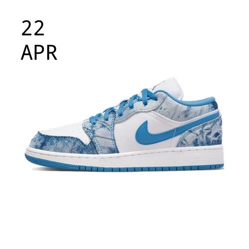 Nike Air Jordan 1 GS Low Washed Denim – available now