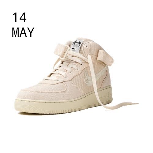 Nike x Stussy Air Force 1 Mid Fossil Hemp – AVAILABLE NOW