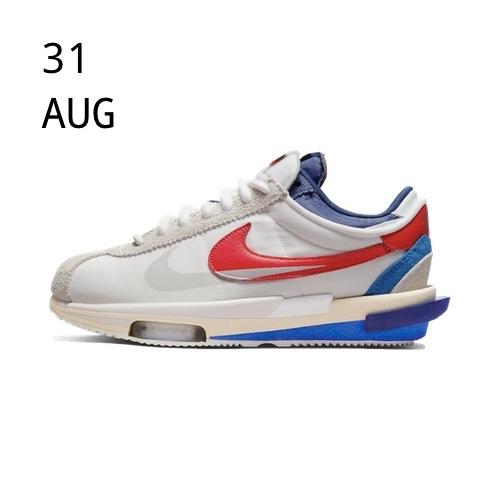 Nike x Sacai Cortez 4.0 White Red – RAFFLES OPEN