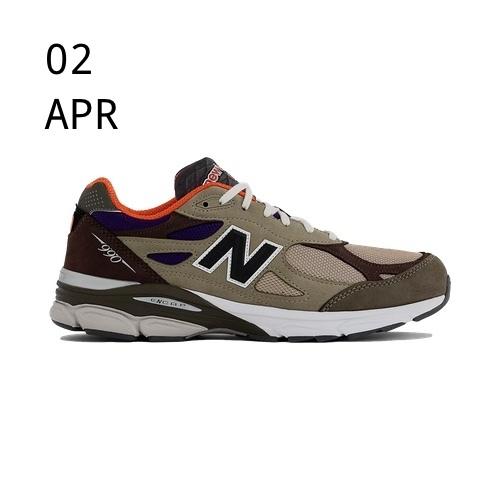 New Balance 990v3 Made In USA Khaki Orange – AVAILABLE NOW