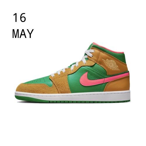 Nike Air Jordan 1 Mid Lucky Green Watermelon – available now