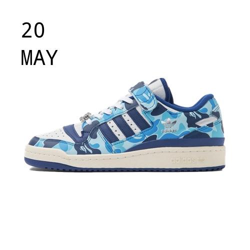 adidas x Bape Forum 84 Low Blue Camo – AVAILABLE NOW