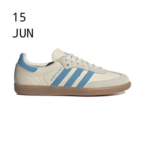 adidas x Sporty & Rich Samba OG Cream Blue – AVAILABLE NOW